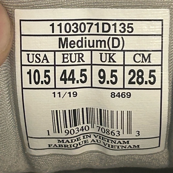 Brooks Shoes Mens 10.5 D White Lace Up GTS 20 Running Sneakers 1103071D135 Shoe - Picture 14 of 14